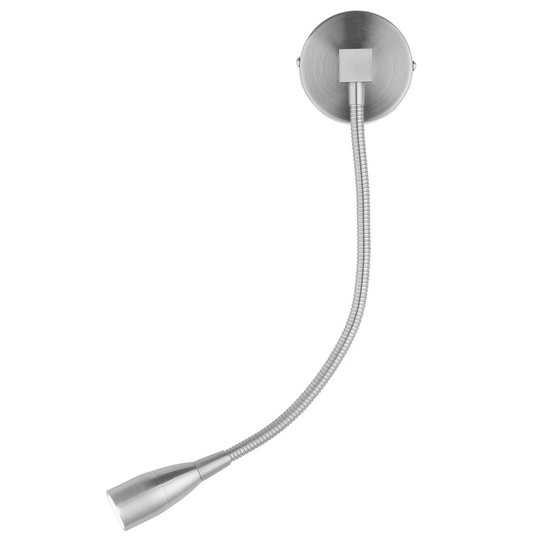 LED-seinävalaisin Lesu, nikkeli, harjattu