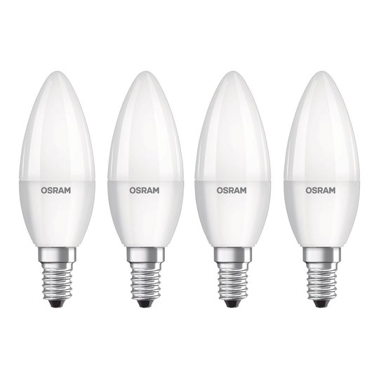 OSRAM-LED-kynttilä E14 Base Retro 5,7W 4 kpl 4000K