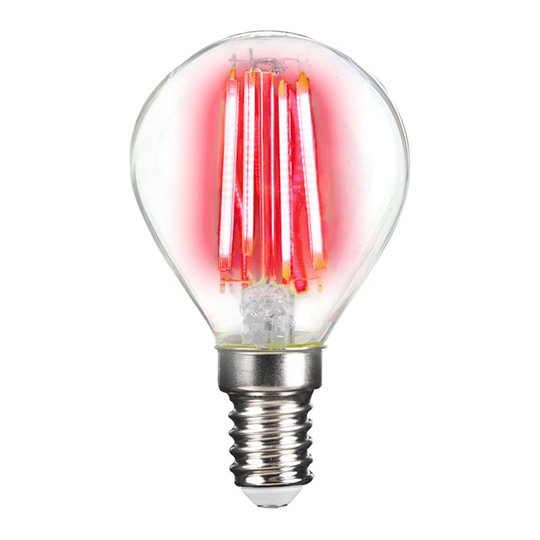 LED-lamppu E14 4W filament, punainen