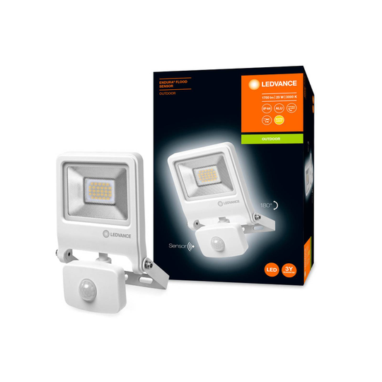 LEDVANCE Endura Flood Sensor -ulkovalo 3000K 20W