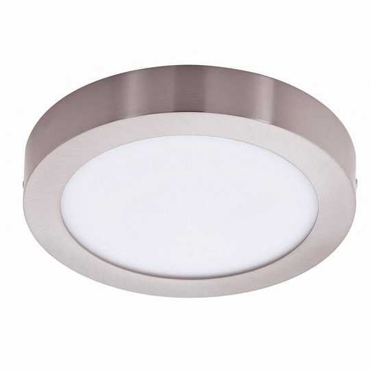 EGLO connect Fueva-Z -kattovalo, Ø 21 cm, nikkeli