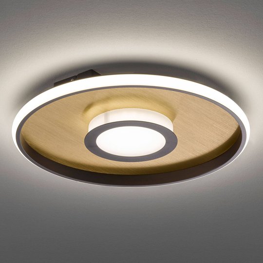 LED-kattovalaisin Zoe, pyöreä, kulta-ruoste, 60 cm