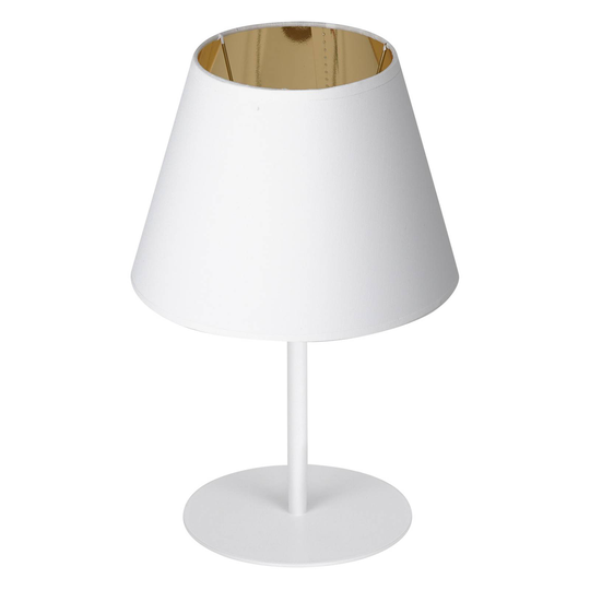 Soho-pöytälamppu kartio, k. 33cm valkoinen/kulta