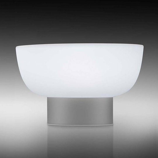 LED-ulkokoristevalaisin Patio, hopea, 20 cm