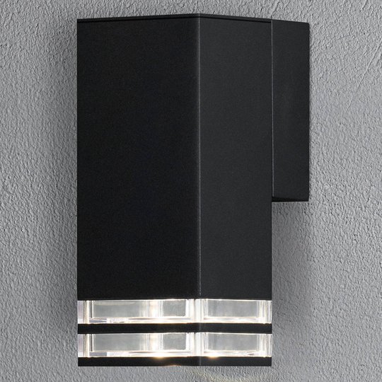 Ulkoseinälamppu Antares Downlight 19 cm, musta