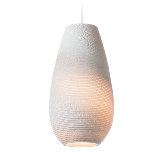 Riippuvalaisin Drop Pendant White 25 cm