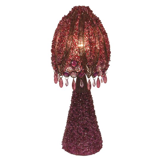 Perla-pöytävalaisin 45 cm, violetti