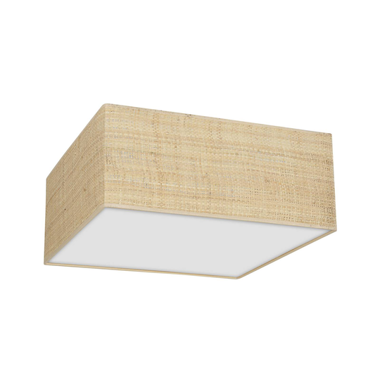 Leano-kattovalaisin, beige, neliö, rottinkia
