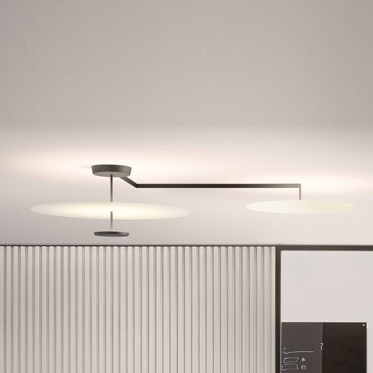 Vibia Flat LED-kattovalaisin 3-lamppuinen Ø 90 cm