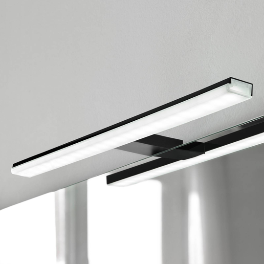 LED-peililamppu Pandora, mattamusta, 30,8 cm