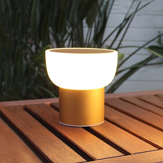 LED-ulkokoristelamppu Patio, kulta, 16 cm, 6 - USB