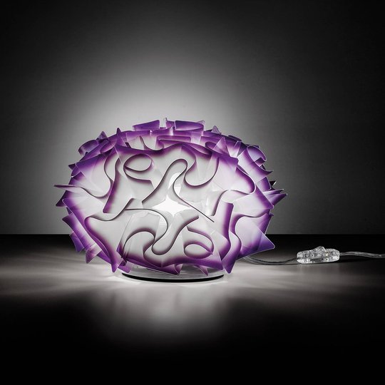 Slamp Veli -design-pöytävalo Ø 32 cm luumu