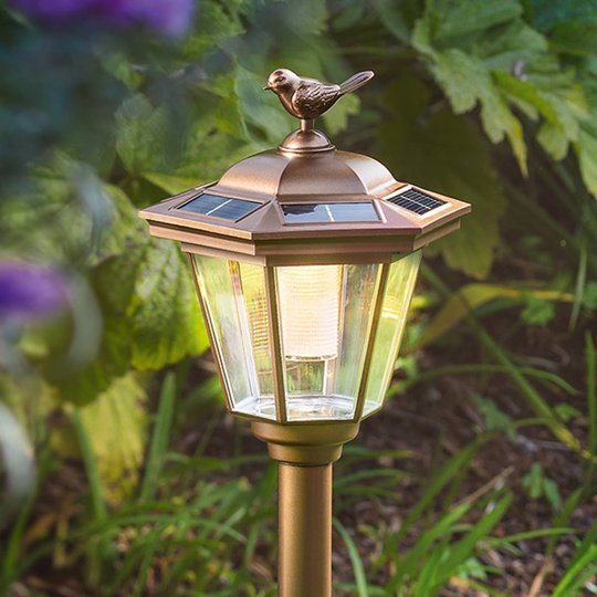 Tivoli-maapiikkivalaisin aurinkokenno LED, kupari