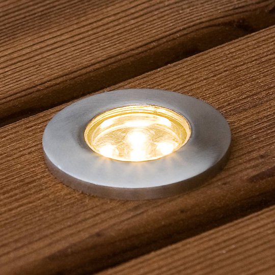 Upotettava mini-LED-maakohdevalaisin 6 kpl litteä