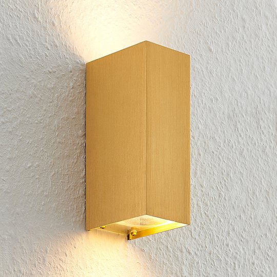 Arcchio Maruba -seinävalaisin, 2-lamppuinen kulta