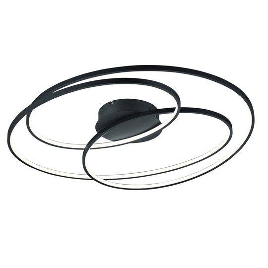 LED-kattovalaisin Gale, 80 cm, matta musta