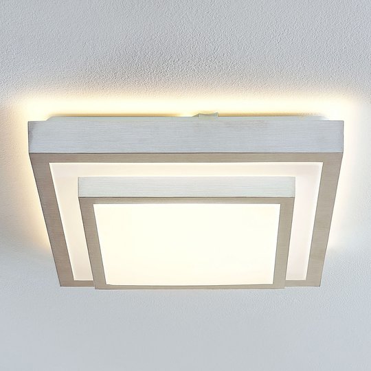 Lindby Mirco LED -kattovalaisin kulmikas, 37,5 cm