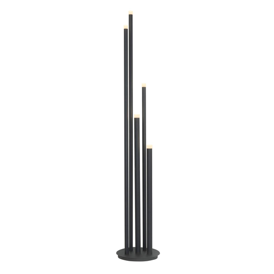 Tubes-LED-lattiavalo, 2 700 K, musta