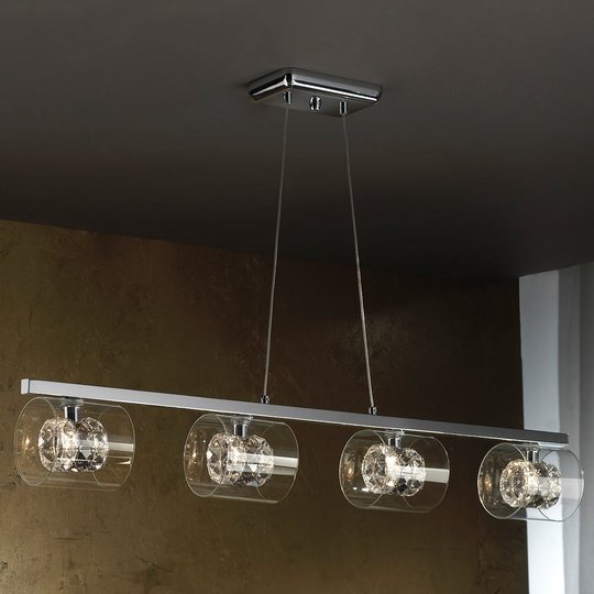 LED-riippuvalaisin Flash kristallirenkailla
