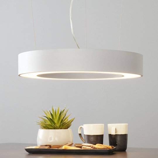 Arcchio Pietro -LED-riippuvalaisin hopea 50cm 30W