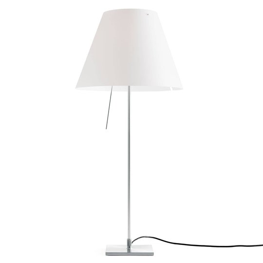 Luceplan Costanza -pöytävalo D13if alu/valkoinen