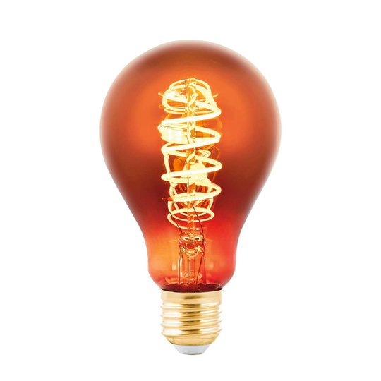 LED-lamppu E27 4W, hehkulamppu: huurrettu kupari