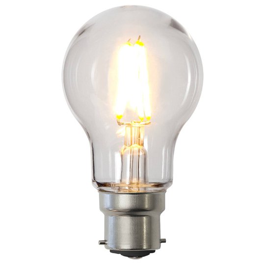 LED-lamppu B22 A55 2,4W polykarbonaattia, kirkas