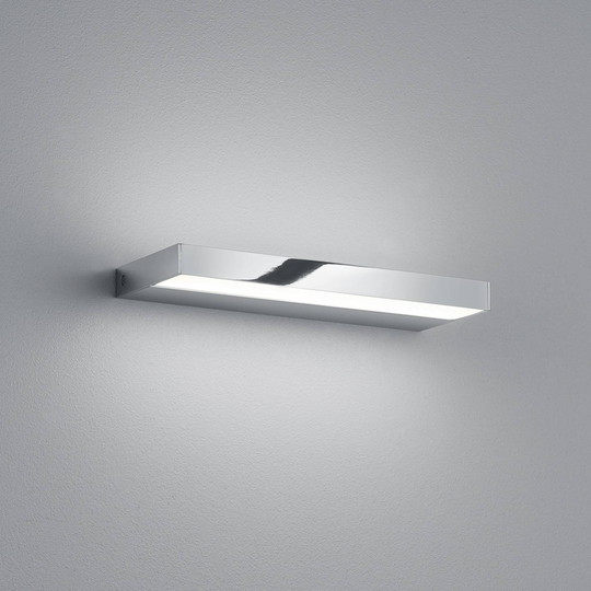 Helestra Slate -LED-seinävalaisin, kromi, 30 cm