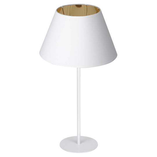 Soho-pöytälamppu kartio, k. 56cm valkoinen/kulta