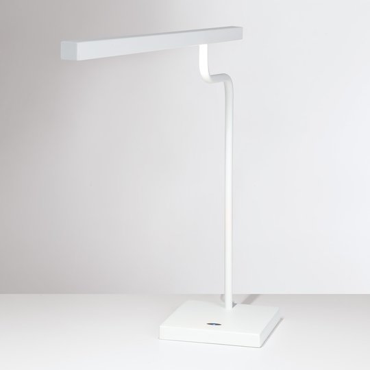 Valkoinen LED-työpöytälamppu MicroStick