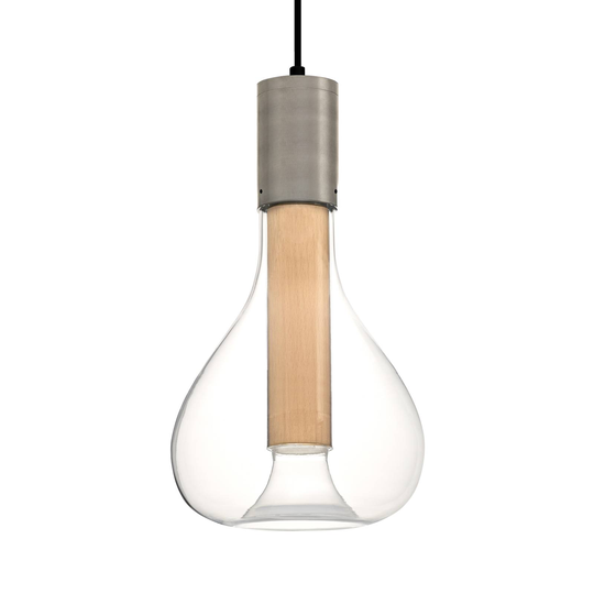 LZF Eris -LED-riippuvalo lasi, alumiini/pyökki