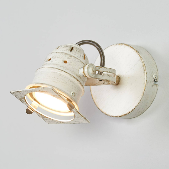 Valkoinen LED-spottivalo Janek GU10-lampulla