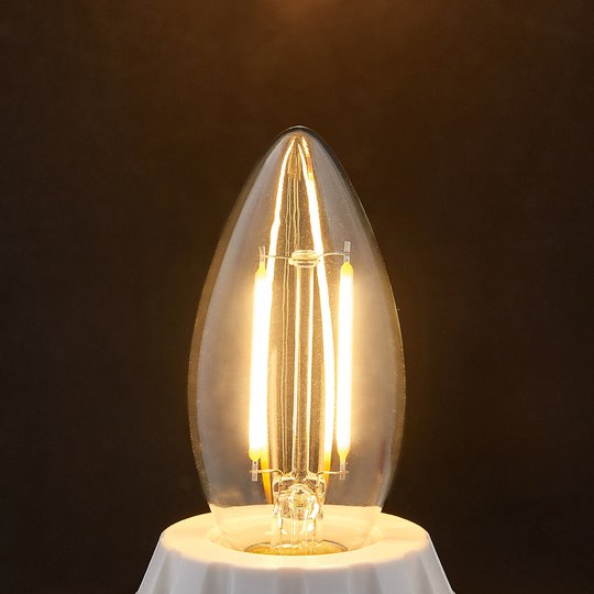 E14-LED-filamenttikynttilälamppu 2W kirkas 2 700 K
