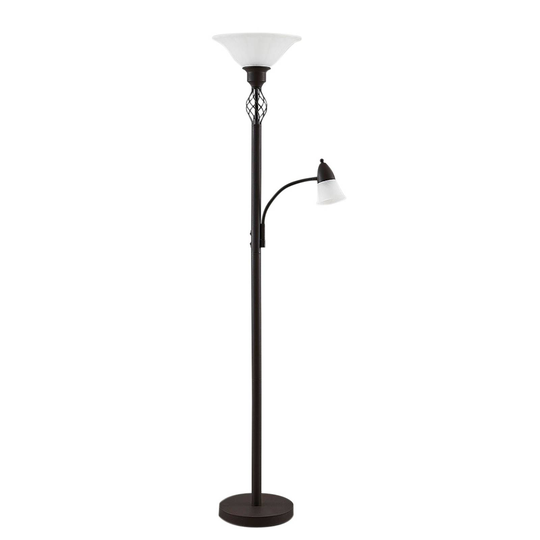 LED-lattiavalaisin Dunja lukuvalolla
