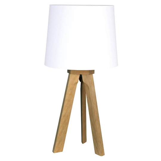 HerzBlut Tre -pöytävalaisin, öljytty tammi, 68 cm