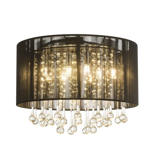 LED-kattovalaisin Sierra, silkkivarjostin, riipus