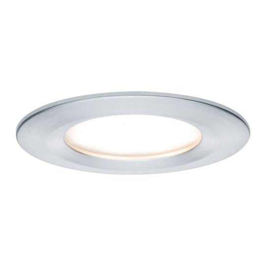 Paulmann 3:n setti LED-spotti Slim Coin, alumiini