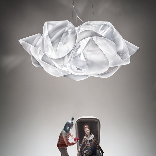Slamp Fabula designer-riippuvalo, kirkas, suuri