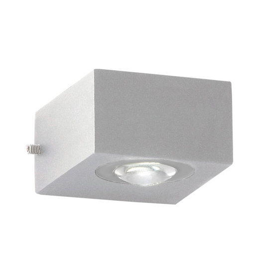 LED-ulkoseinälamppu Helsinki, hopea