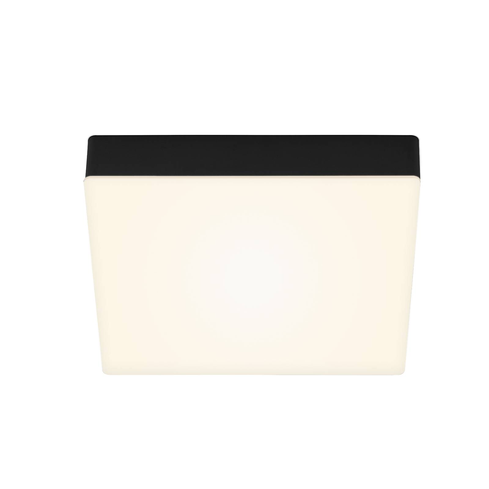 LED-kattovalaisin Flame, 21,2 x 21,2 cm, musta