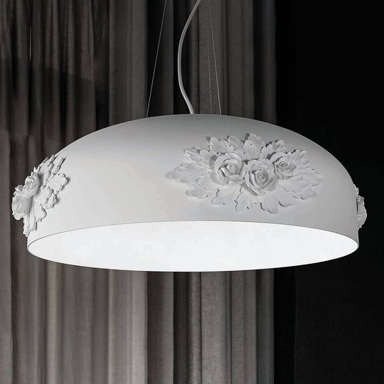 LED-riippuvalaisin Dame, valkoinen, 65 cm