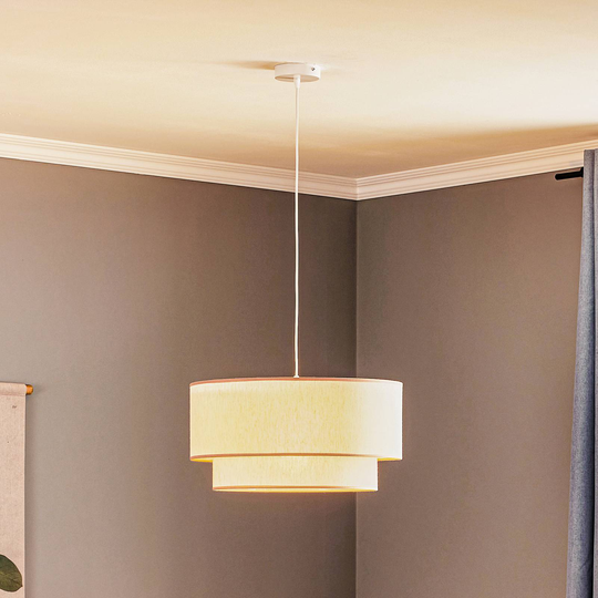 Riippuvalo Boho, 2-osainen varjostin, beige