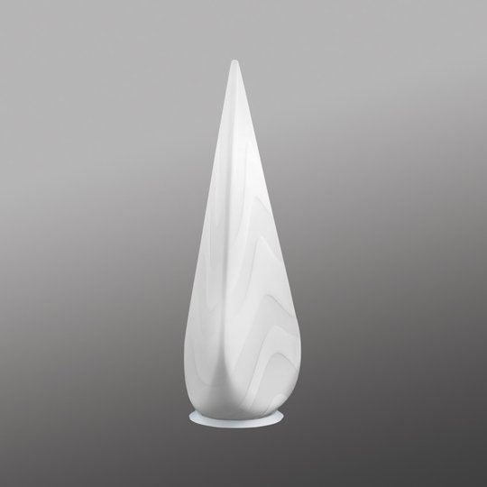 Alice-pöytävalaisin aaltokuviolla 41 cm