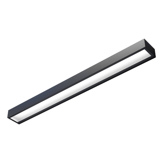 LED-seinävalo Mera, leveys 80 cm, musta 3 000 K