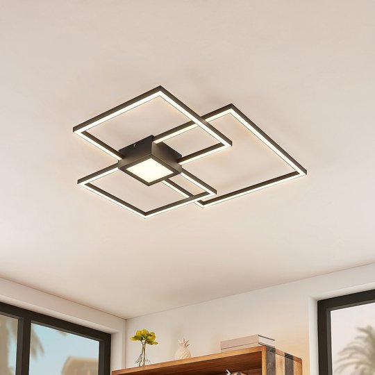 Lindby Duetto -LED-kattovalaisin antrasiitti, 38 W