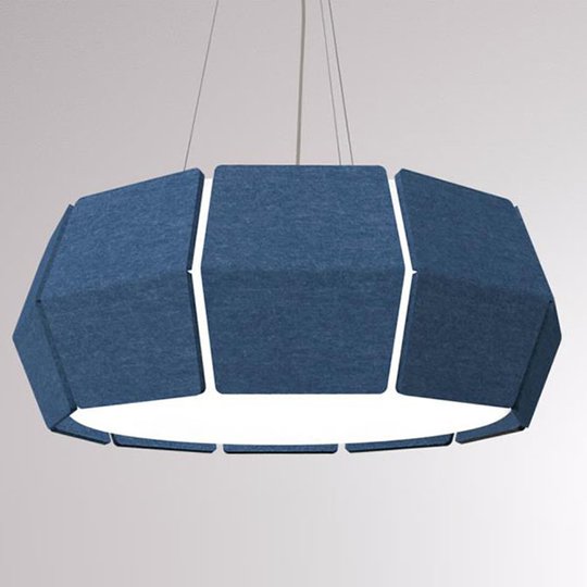 LOUM Decafelt -LED-riippuvalaisin sininen Ø 76 cm
