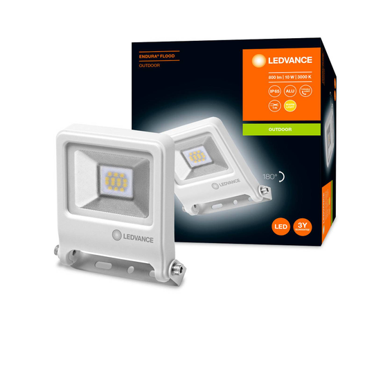 LEDVANCE Endura Flood LED-ulkovalo valkoinen 10 W