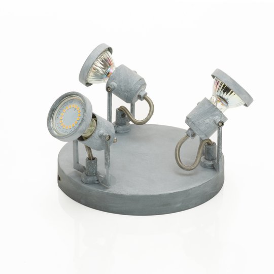 Concreto - kolmilamppuinen LED-spottiplafondi