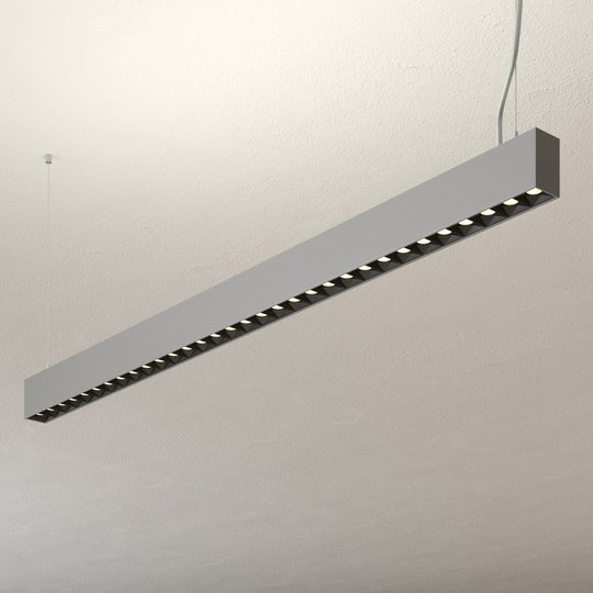 Toimiston LED-riippuvalo Laris hopea DALI