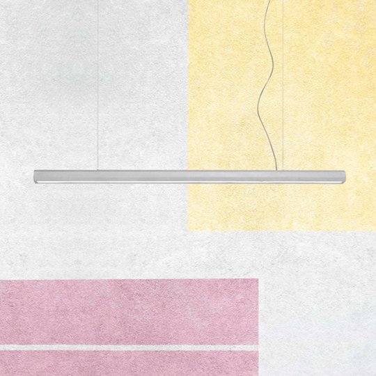 LED-riippuvalo Materica Stick L, sementti, 100 cm